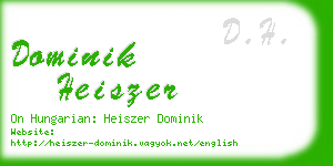 dominik heiszer business card